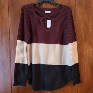 Maurices block color sweater
